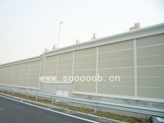 上海外环线高架声屏障工程案例分析(泡沫铝声屏障)